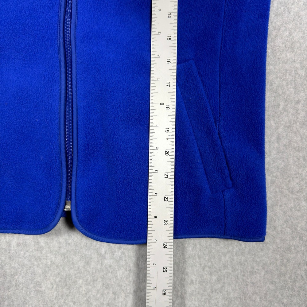 Talbots Petites Blue Fleece Quilted Yoke Full Zip Jacket SP - Picture 5 of 10